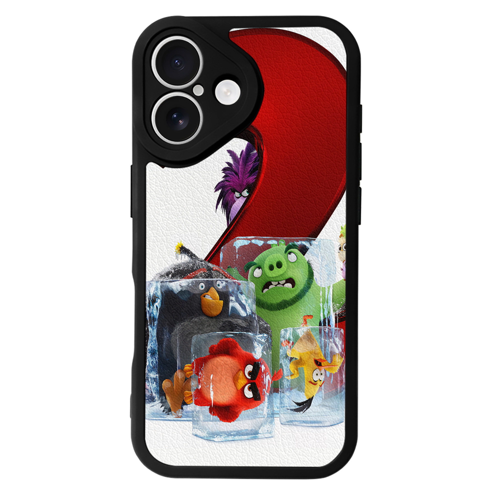 （画像用） Angry Birds アングリーバード 【iPhone 16シリーズ対応】シリコンスマホケース（レザー調） 材質：シリコン